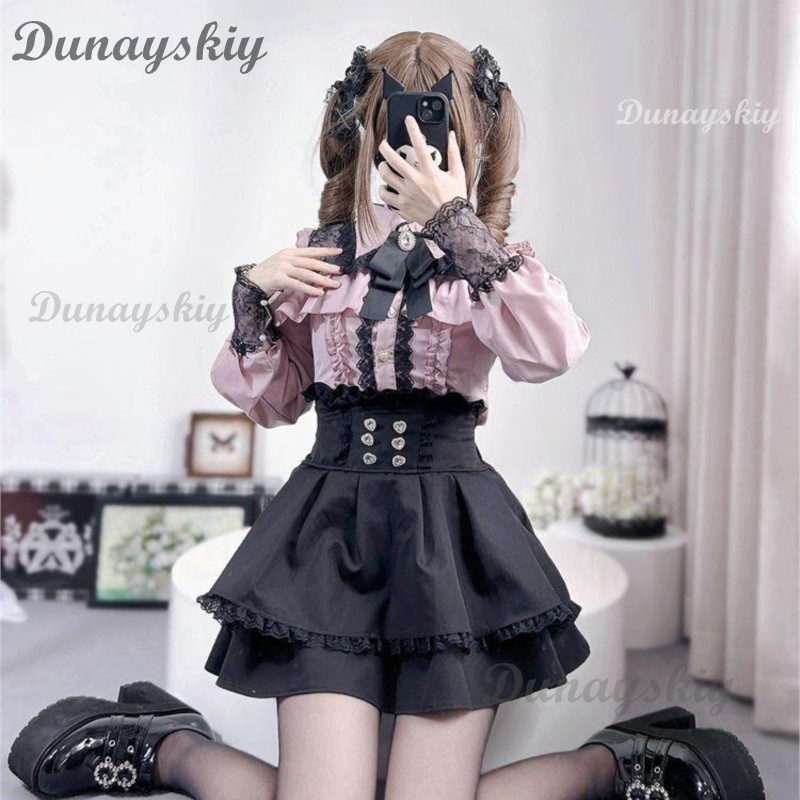 Anime Girl Merchandise - Jirai Kei Lolita Outfit Meisjes Lange