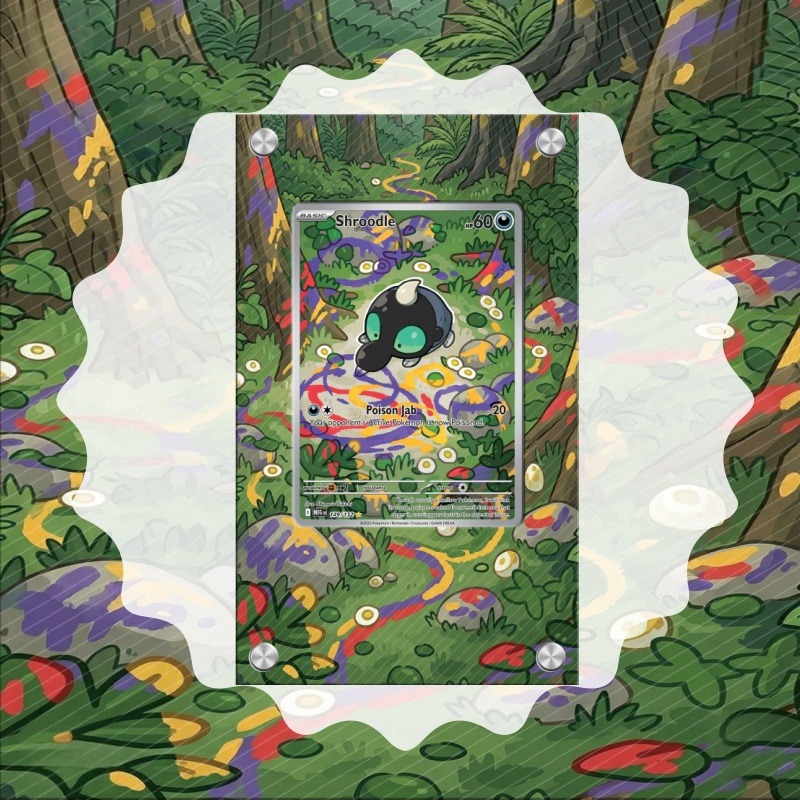 Anime Merchandise For Girls - Art Display voor Pokemon Shroodle Card