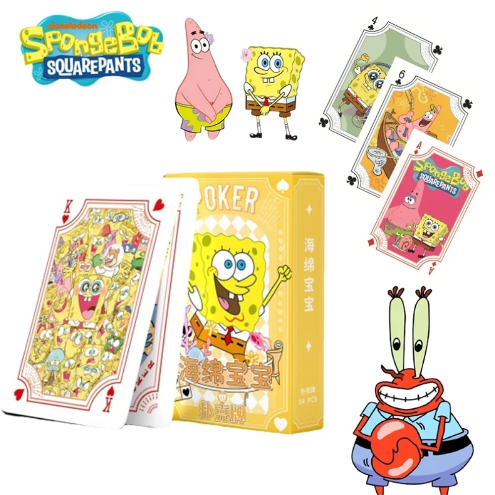 Themed Playing Card - 54 Vellen/doos SpongeBob Anime Poker Kaarten