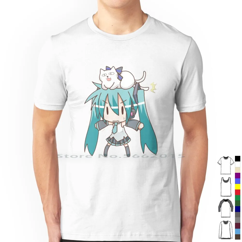 Anime Girl Merchandise - Miku T-Shirt 100% Katoen Kawaii Manga