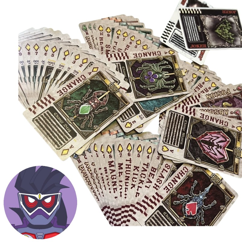 Bandai Kamen Rider anime karak - Themed Playing Card recensie en prijs