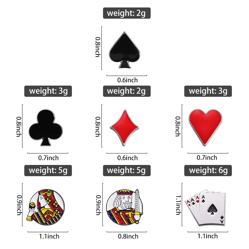 Speelkaarten Email Pins Custom - Themed Playing Card recensie en prijs
